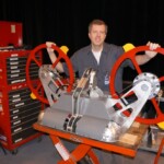 Counter Revolution weights 250lbs and is very big. It can cut through almost anything.